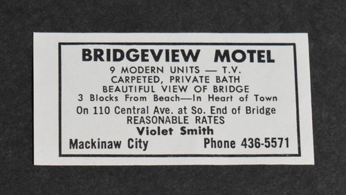 Bridgeview Motel (Bridgeview Diner, Bridge View Motel) - Print Ad (newer photo)